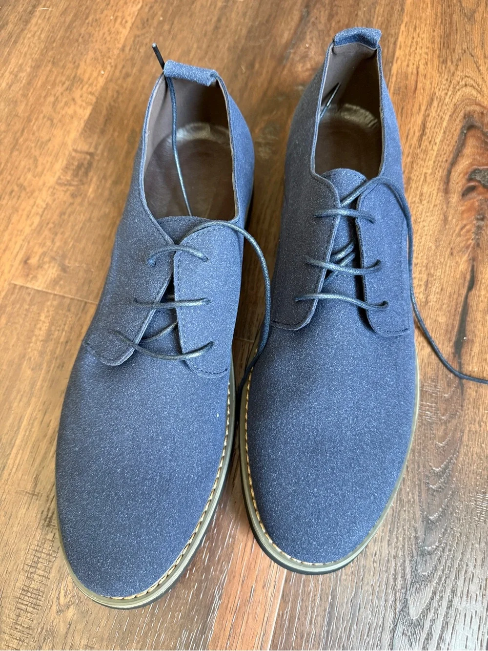 Men's Navy Casual Suede Shoes